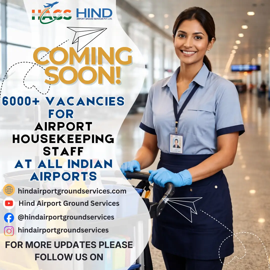 Airport HouseKeeping Staff Vacancy